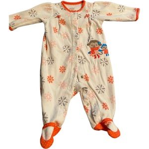 Carter’s Baby Girl Micro Fleece Footed Pajamas
